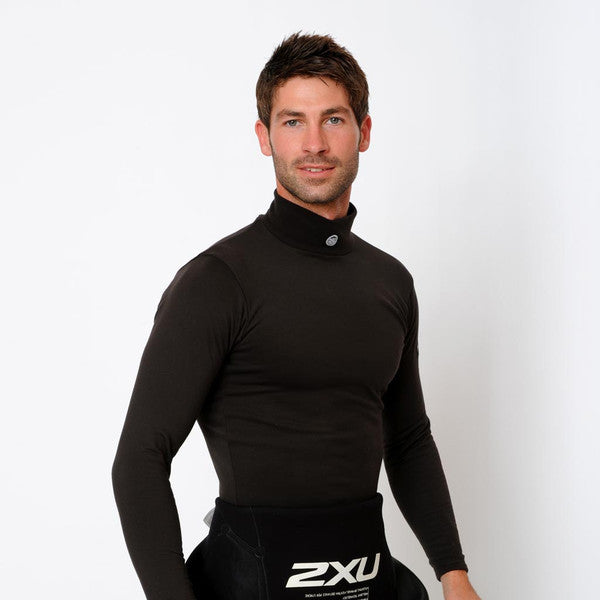 Mens Long Sleeve Thermal Base Layer in Black